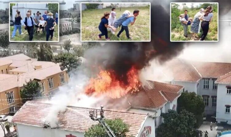 Balıklı Rum Hastanesi’nde yangın! Hastalar tahliye ediliyor
