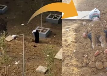 Eşini gömerek dua etti: Gerçek çok farklı çıktı