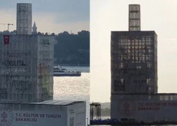 Kız Kulesi’nin yıkıldığı iddia edilmişti: İçeriden çekilen fotoğraflar paylaşıldı