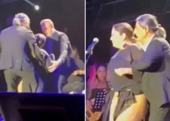 İzel sahnede fenalaştı: Çelik ve Ercan yardıma koştu