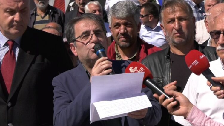 AKP’nin Çay Kanunu Erdoğan’ın memleketinde protesto edildi