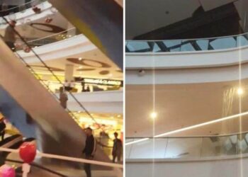 Sağanak yağış nedeniyle AVM’nin tavanı çöktü