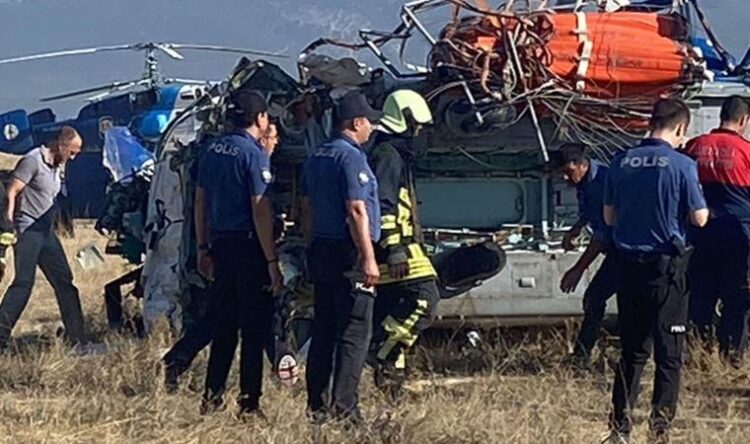 Yangın söndürme helikopteri düştü: Ölü ve yaralılar var