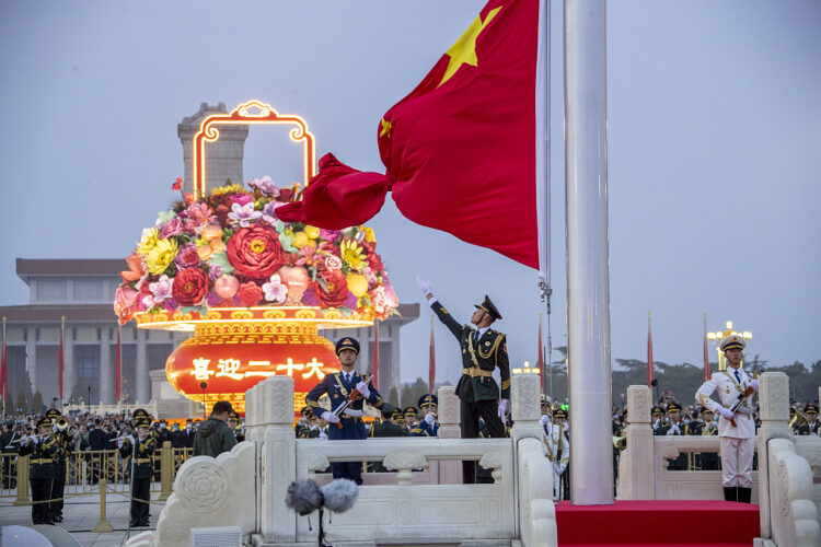 Beijing’de Milli Bayram için bayrak töreni