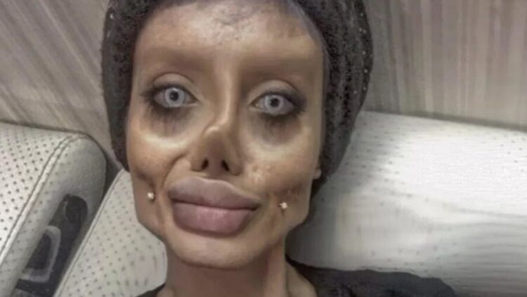 ‘Zombi Angelina Jolie’ gerçek yüzünü gösterdi