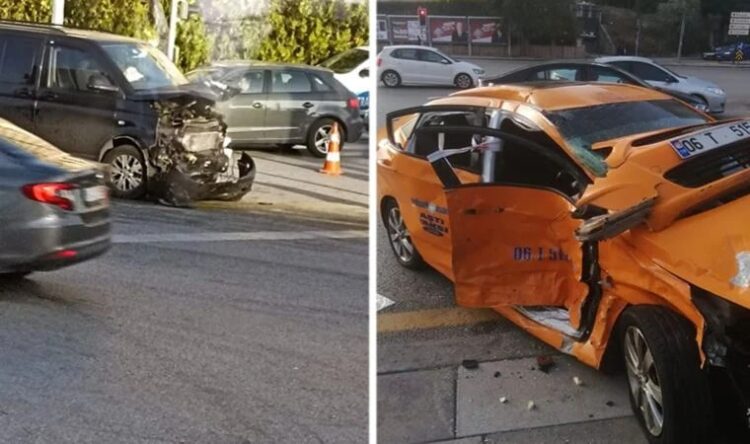 HDP’li vekilleri taşıyan araç taksiyle çarpıştı: 1 ölü