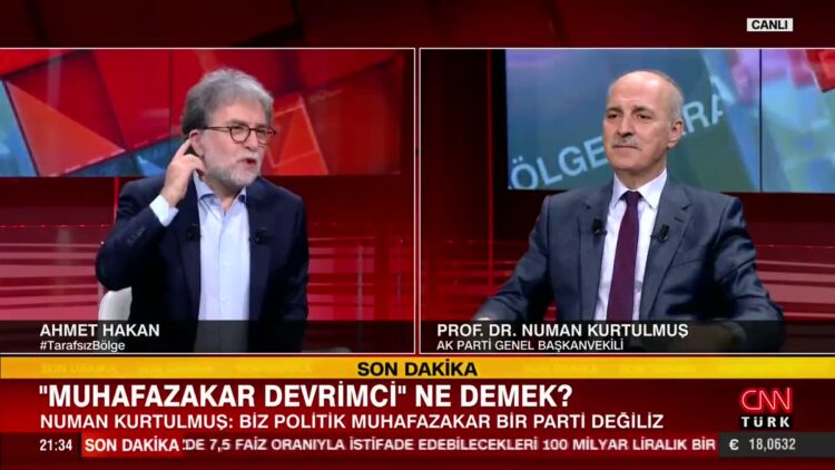 Ahmet Hakan altyazı için Numan Kurtulmuş’tan izin istedi