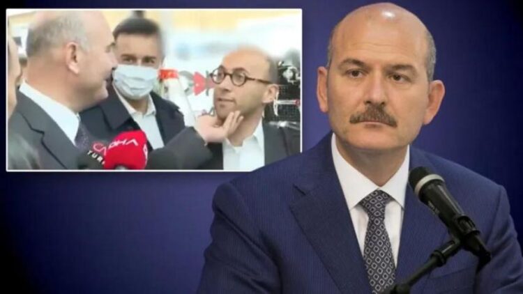 Süleyman Soylu’dan muhabire tepki çeken hareket