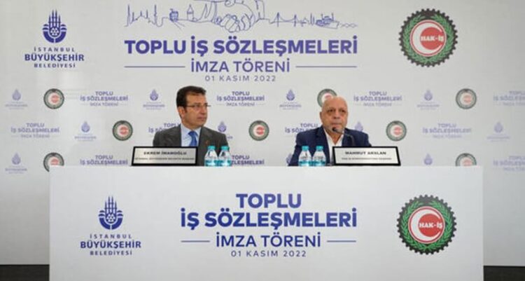 İBB, Türk-İş ve Hak-İş ile toplu iş sözleşmesi imzaladı