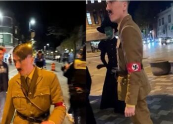 Cadılar Bayramı’nda Hitler kostümü giyen adam işten atıldı