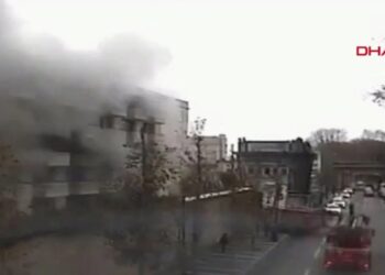 Çırağan Sarayı’nda yangın!