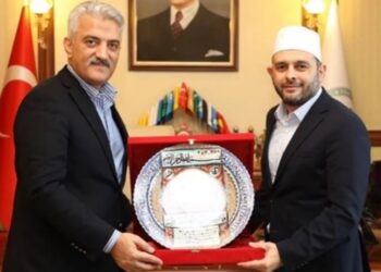 Erzincan Valisi Makas, hilafetçi imam Halil Konakcı’yı ağırladı