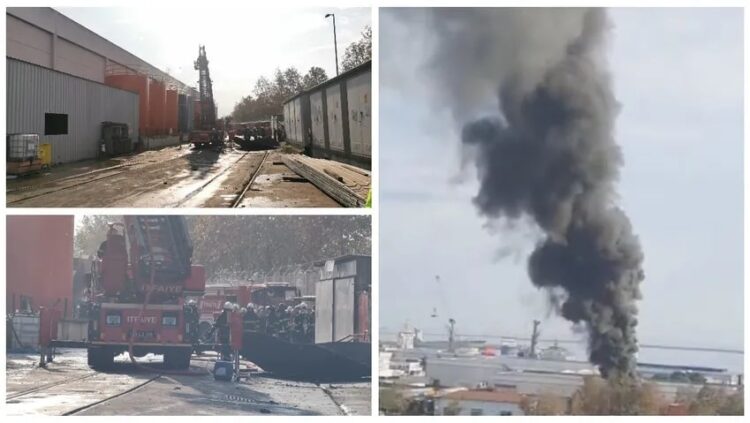 Samsun Limanı’nda patlama!