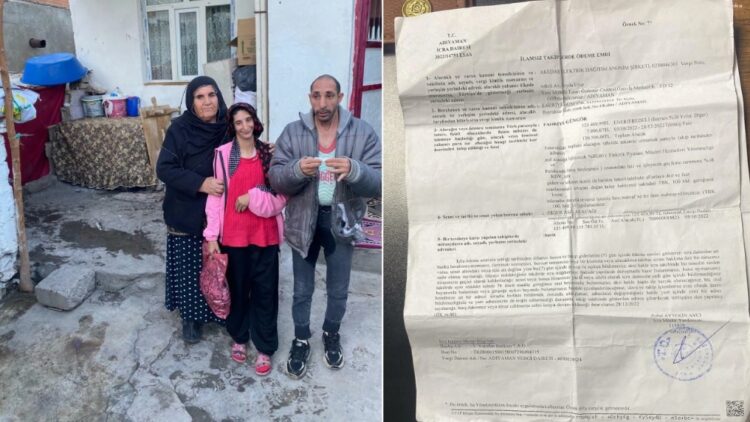 Engelli çocuğu olan vatandaşa elektrik faturası borcu nedeniyle haciz geldi