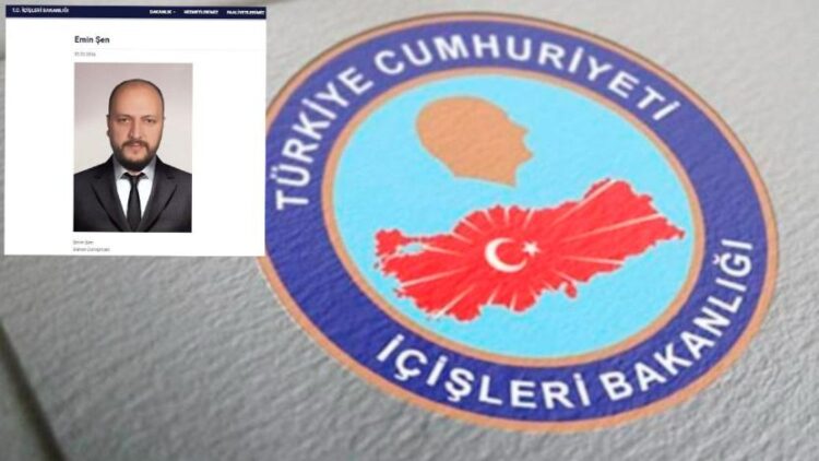 İçişleri’nin ‘reddettiği’ Emin Şen, ‘danışman’ sıfatıyla bakanlığın internet sitesinde