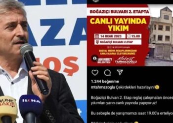 AKP’li başkandan tepki çeken yıkım paylaşımı