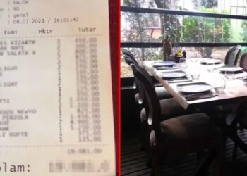 Et restoranında ödenen hesap sosyal medyada gündem oldu
