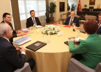 Altılı Masa’nın 10’uncu buluşmasından ilk fotoğraflar