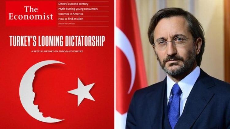 The Economist’ten Erdoğan kapağı: ‘Türkiye’nin eli kulağında diktatörlüğü’