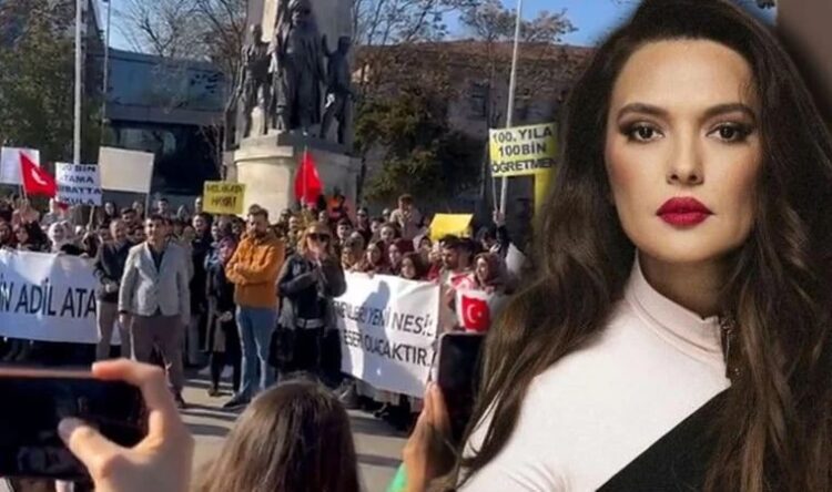 Öğretmenlerin eyleminde Demet Akalın’dan ‘edepsiz’ çıkışı