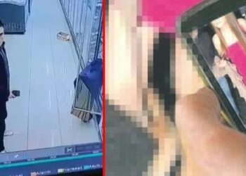 BİM sapığı kameraya yakalandı, komiser çıktı!