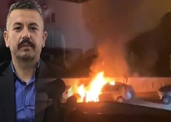 Ülkü Ocakları Başkanı’nın otomobili kundaklandı