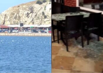 Şile’de sahile vuran mayın patladı! Restoran zarar gördü