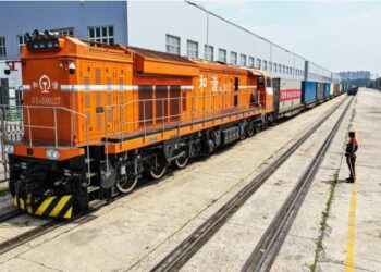 Çin’in Liaoning eyaletindeki Çin-Avrupa yük treni hizmetinde yoğunluk yaşanıyor