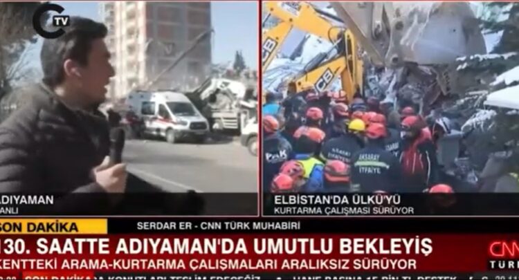 CNN Türk muhabirine canlı yayında saldırı