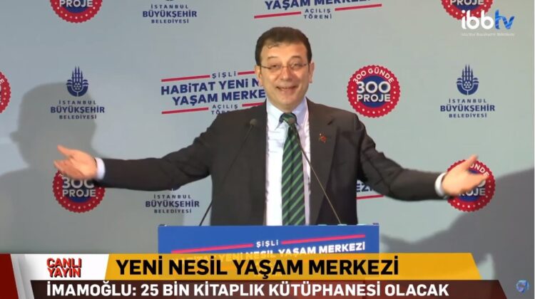 Ekrem İmamoğlu’ndan Erdoğan taklidi