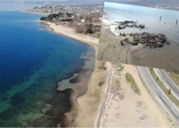 Deniz çekildi, 3 bin 500 yıllık antik liman ortaya çıktı
