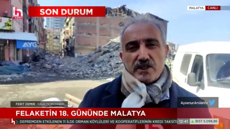 Halk TV ekibine canlı yayında çekiçli saldırı