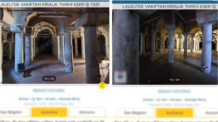 Bakanlığa ait tarihi yapı için Sahibinden’e kiralık ilanı verildi