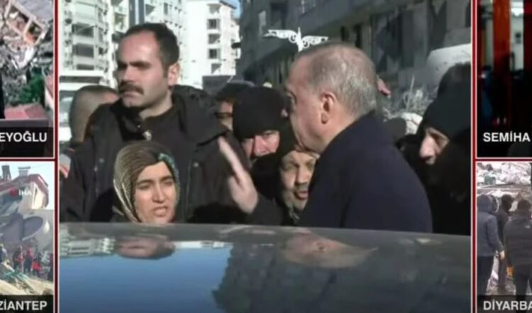 Erdoğan’dan depremzedeye: ‘Bunlar kader planının içerisinde olan şeyler’