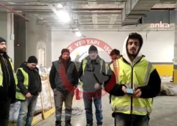 Kocaeli Şehir Hastanesi inşaatında çalışan işçiler grev başlattı