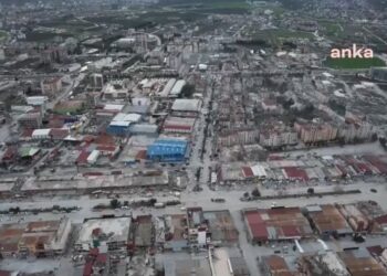 Drone ile görüntülendi! İşte Hatay’daki yıkım…