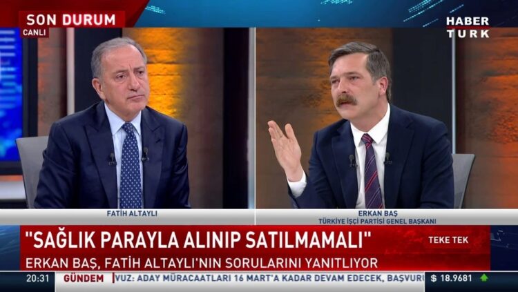 Erkan Baş’ın katıldığı yayın sonrası AKP’den Fatih Altaylı’ya tepki
