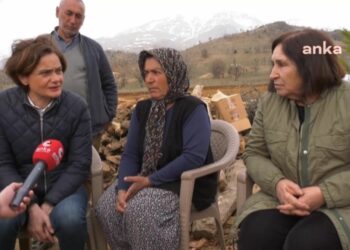 Selvi Kılıçdaroğlu ve Canan Kaftancıoğlu depremzedeleri ziyaret etti