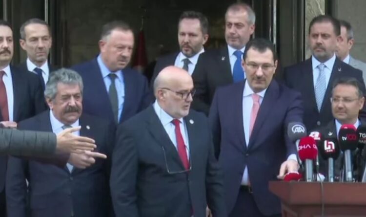 Cumhur İttifakı’nı oluşturan 4 partiden YSK önünde açıklama