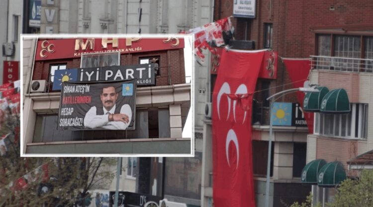 Bahçeli’nin Kastamonu mitingi öncesi ‘Sinan Ateş’ pankartı mücadelesi