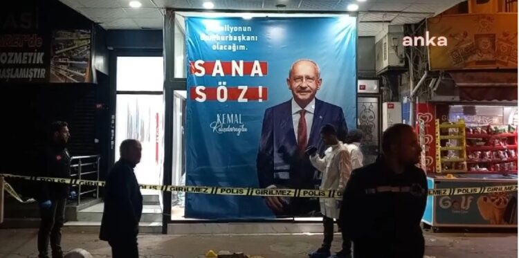 Millet İttifakı’nın Beyoğlu Seçim Koordinasyon Merkezine Taşlı Saldırı