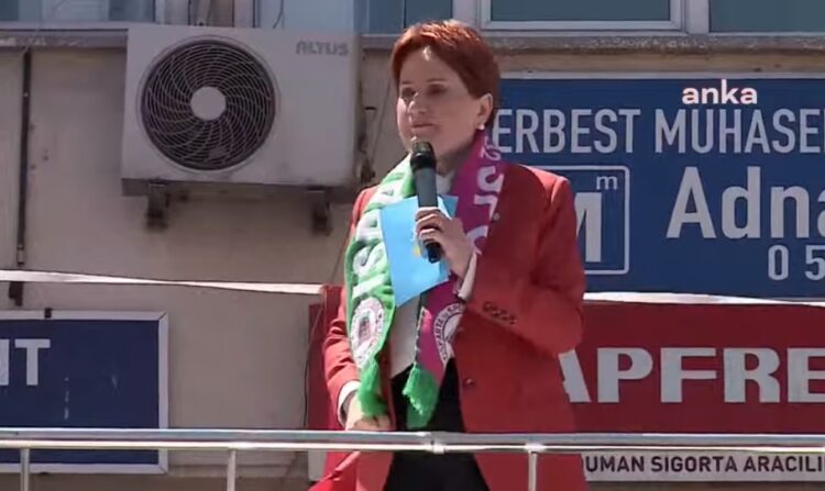 Akşener: Saygısız, iftiracı erkeklerle mücadele etmek için bana güç verin