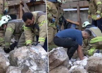 Fatih’te tarihi surlarda çökme: 1 kişi yaralandı