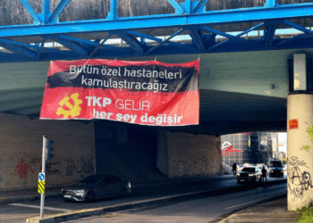 TKP İstanbul’un birçok noktasına “TKP gelir, her şey değişir” pankartı astı