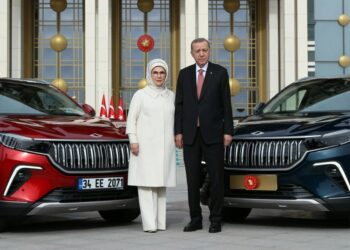 Erdoğanların Togg’unda dikkat çeken detay