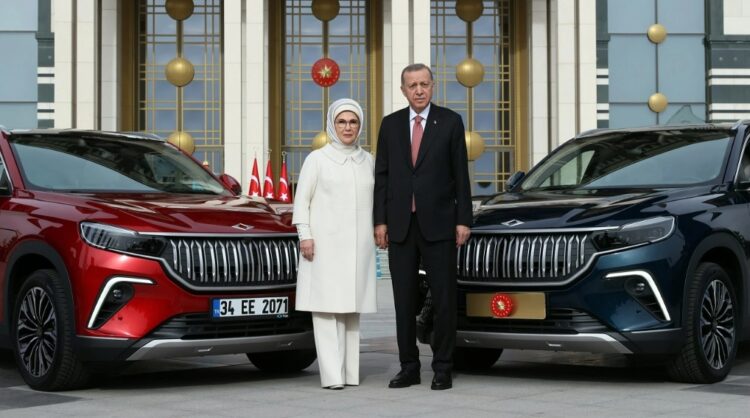 Erdoğanların Togg’unda dikkat çeken detay