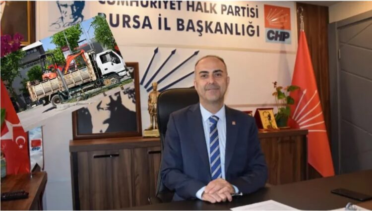 Seçim günü CHP Bursa il binası önünde ‘arıza’ kazısı