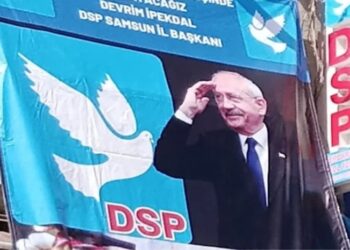 DSP il başkanlığına Kılıçdaroğlu posteri asıldı