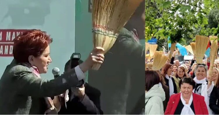 Akşener: Bu seçimde bunları süpürgenin ucuyla süpüreceğiz