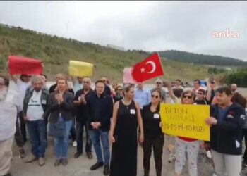 Sarıyer sakinlerinden, Uskumruköy’deki beton santraline tepki